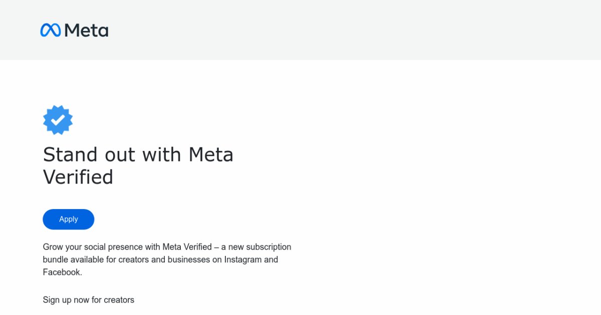 Meta Verified Get a verified blue tick